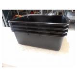 Black Parade Plastic Containers  22x15x7