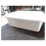 Grey Parade Plastic Containers W/Lids 22x15x7