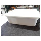 Grey Parade Plastic Containers W/Lids 22x15x7
