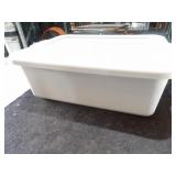 Grey Parade Plastic Containers W/Lids 22x15x7
