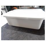 Grey Parade Plastic Containers W/Lids 22x15x7
