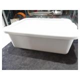 Grey Parade Plastic Containers W/Lids 22x15x7