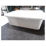 Grey Parade Plastic Containers W/Lids 22x15x7