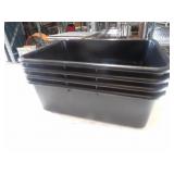 Black Parade Plastic Containers  22x15x7