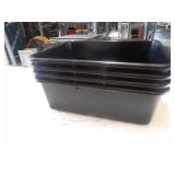 Black Parade Plastic Containers  22x15x7