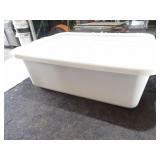 Grey Parade Plastic Containers W/Lids 22x15x7