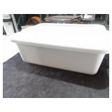 Grey Parade Plastic Containers W/Lids 22x15x7