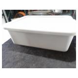 Grey Parade Plastic Containers W/Lids 22x15x7