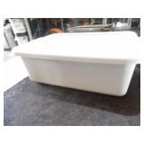 Grey Parade Plastic Containers W/Lids 22x15x7