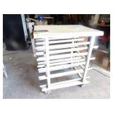 Half-Sized Moblie Aluminum Can Rack W/ Can opener