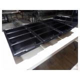 Black Parade Plastic Silerware Holders 21x11.5x3.5