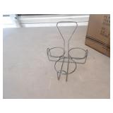 Bid x 12: New 3 Hole Condiment Jar Holders