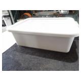Grey Parade Plastic Containers W/Lids 22x15x7