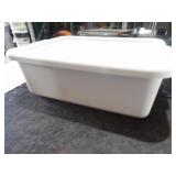 Grey Parade Plastic Containers W/Lids 22x15x7