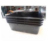 Black Parade Plastic Containers  22x15x7