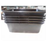 Black Parade Plastic Containers  22x15x7