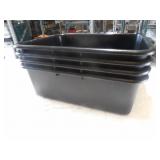 Black Parade Plastic Containers  22x15x7