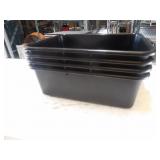 Black Parade Plastic Containers  22x15x7