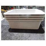 Grey Parade Plastic Containers 22x15x7