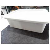 Grey Parade Plastic Containers W/Lids 22x15x7