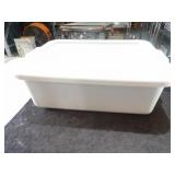 Grey Parade Plastic Containers W/Lids 22x15x7