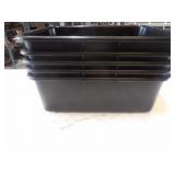 Black Parade Plastic Containers  22x15x7