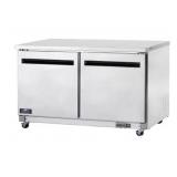 New 60" 2 Solid Door Undercounter Refrig AUC60F