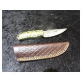 Custom Handmade Damascus Steel Hunting Knife 8"