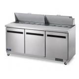 New 3 Door Sandwich Prep Table 72' S&D