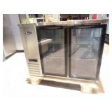New With Warranty Glass 2-Door Back Bar Cooler48'