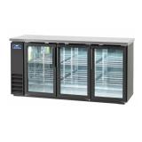 New 72" GLASS DOOR BACK BAR COOLER-S&D H25009799