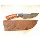 Custom Handmade Damascus Steel Hunting Knife New 8