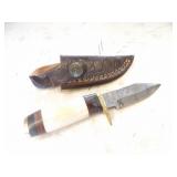 Custom Handmade Damascus Steel Hunting Knife New 6