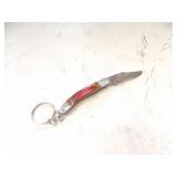 Custom Handmade Damascus Steel Keychain Knife New