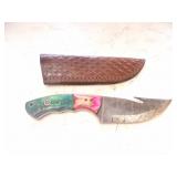 Custom Handmade Damascus Steel Hunting Knife New 8