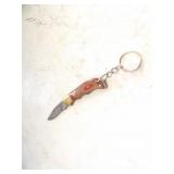 Custom Handmade Damascus Steel Keychain Knife New