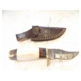 Custom Handmade Damascus Steel Hunting Knife New 6