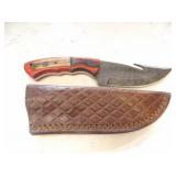 Custom Handmade Damascus Steel Hunting Knife New 8