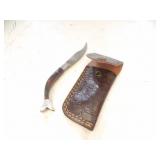 Custom Handmade Damascus Steel Lock Blade Knife Ne