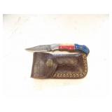 Custom Handmade Damascus Steel Lock Blade Knife Ne