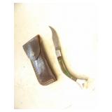 Custom Handmade Damascus Steel Lock Blade Knife Ne