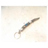 Custom Handmade Damascus Steel Keychain Knife New