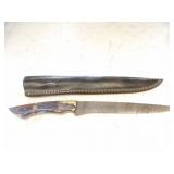 Custom Handmade Damascus Steel Brisket Knife New 1