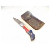 Custom Handmade Damascus Steel Lock Blade Knife Ne