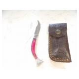 Custom Handmade Damascus Steel Lock Blade Knife Ne