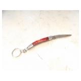 Custom Handmade Damascus Steel Keychain Knife New