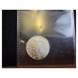 Incuse Indian Silver Design 1/10 oz