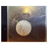 Incuse Indian Silver Design 1/10 oz