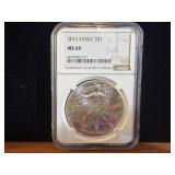 2012 MS69 American Silver Eagle 1oz .999