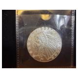 Incuse Indian Silver Design 1/2 oz